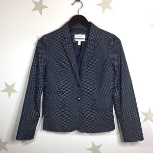 J. Crew classic schoolboy blazer in indigo dot 0